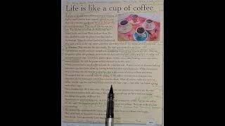 الوحدة السابعه // قصة //صفحة 77 //  Life is Like a cup of Coffee الحياة مثل فنجان قهوة