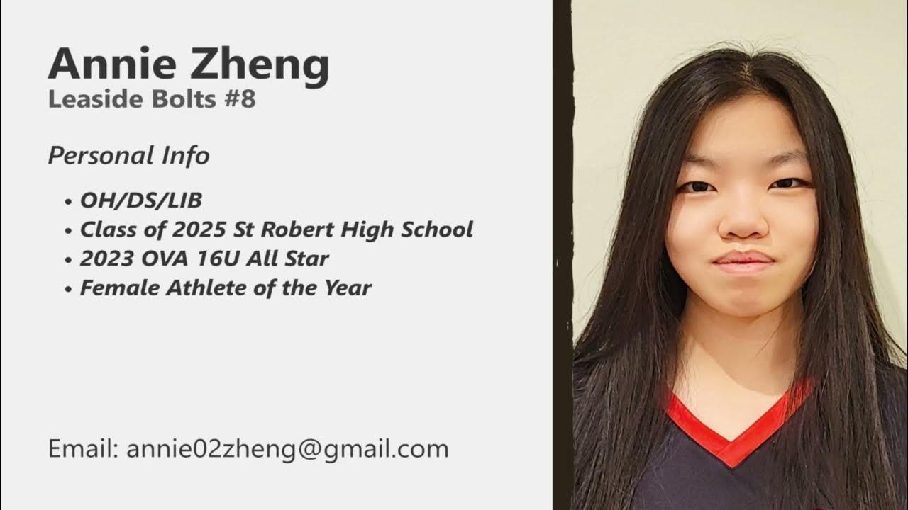Annie Zheng Class of 2025 Highlights YouTube