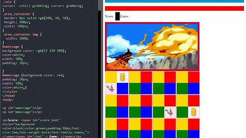 vanilla JavaScript and HTML5 game without canvas