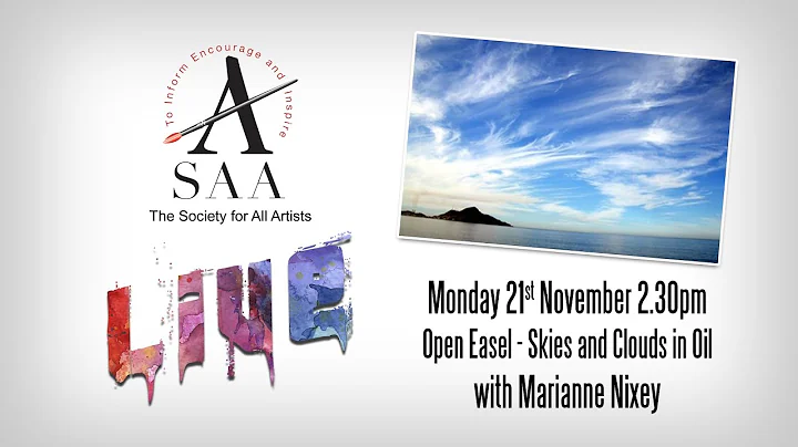 SAA LIVE - Open Easel - Painting Skies and Clouds ...