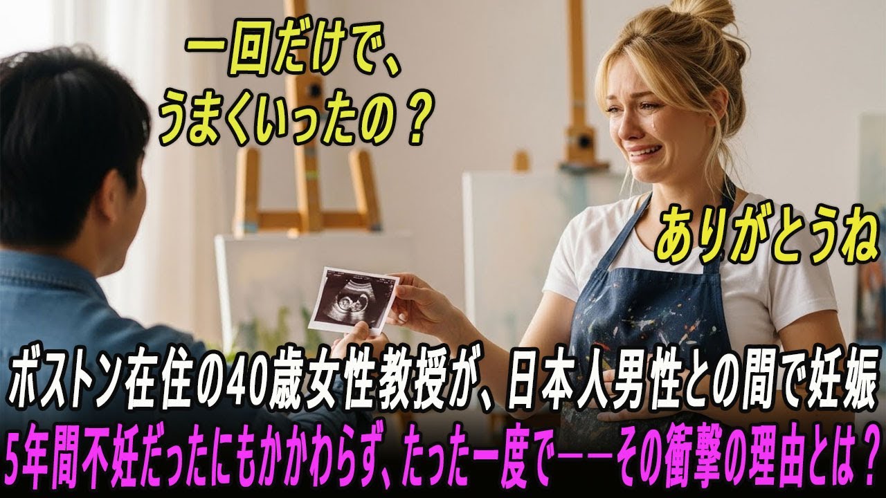 5年間の不妊で妊娠を諦めていた米国人女性教授。日本人男性との一夜で妊娠した40歳の彼女が、娘の父の正体を知り涙――その理由とは？...#感動ストーリー #日本#海外感動秘話