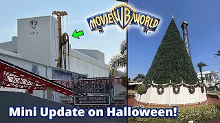 Movie World Gold Coast Halloween Visit! Christmas is here &amp; NEW Ride Updates