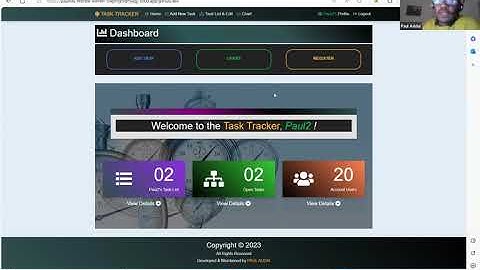 CS50 Harvard Final Project - 2023 -Task Tracker (Paul Addai)