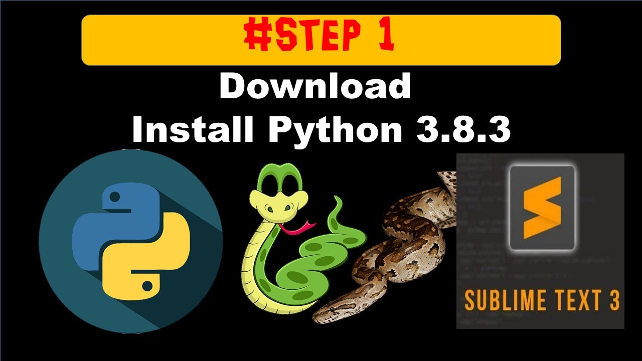 sublime คือ  New 2022  How to Install python 3.8.3 and Sublime Text 3 on Windows 10