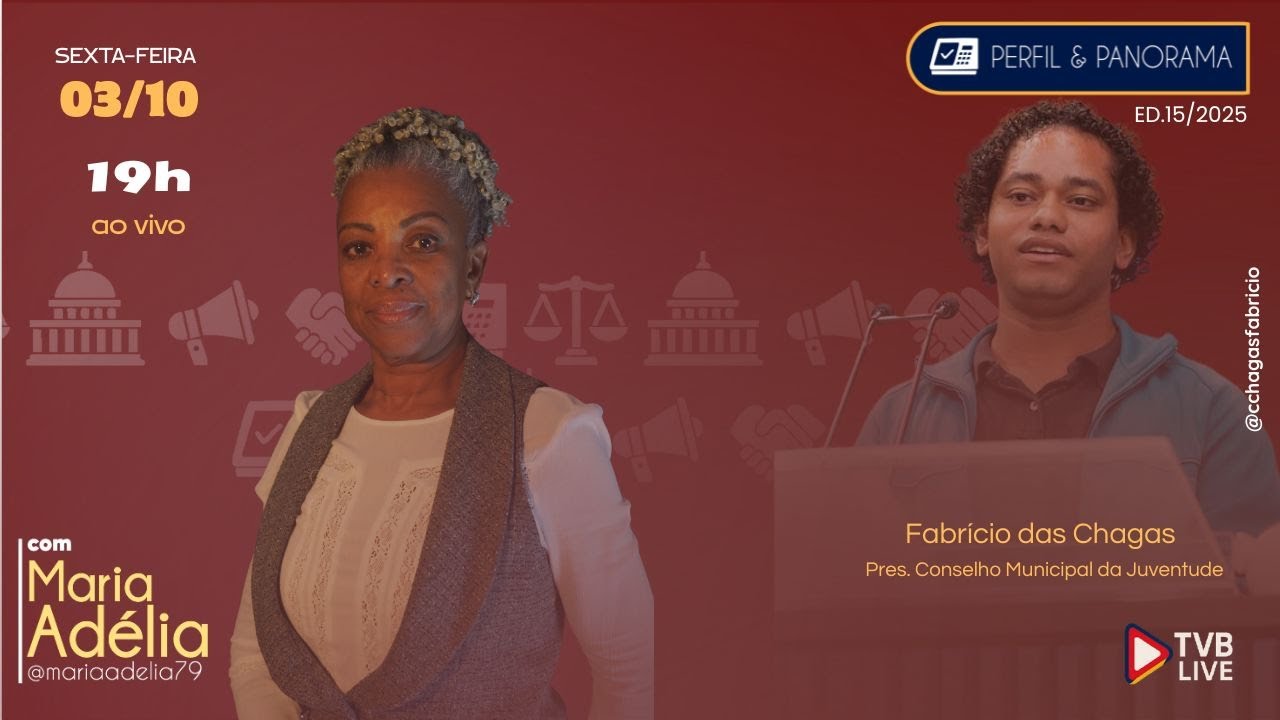 Perfil E Panorama | Fabricio Das Chagas: Pres. Conselho Municipal Da Juventude  – 03/10