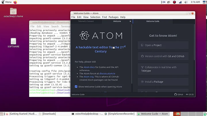 dpkg: dependency problems prevent config of atom | error processing package atom(--install) | Ubuntu