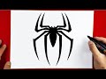 How To Draw Spiderman LOGO 