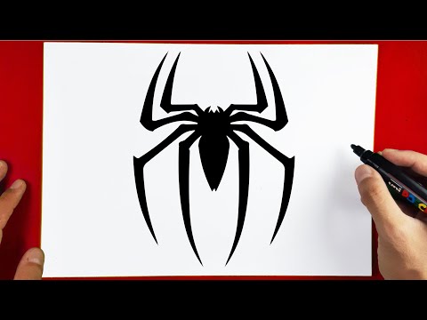 How to Draw Spiderman LOGO
