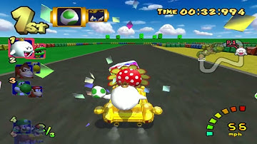SNES Mario Circuit 1 - Mario Kart Double Dash (Gamecube) Custom Course (Petey Piranha & King Boo)