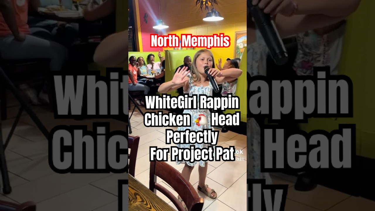 🐔&rdquo;Chicken Head&rdquo; Rap by 6Yr Old White Girl @ Karoake in Memphis PERFECTLY ​⁠​⁠#projectpat Reposted!