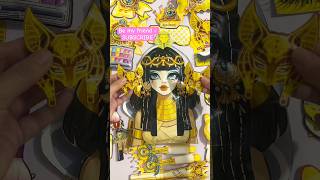 Unboxing &amp; Playing with a Cleopatra Makeup Set! 👑#asmr #makeup #paperdiy #shorts #cleopatra #grwm