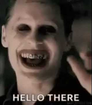 Hello gif of Joker