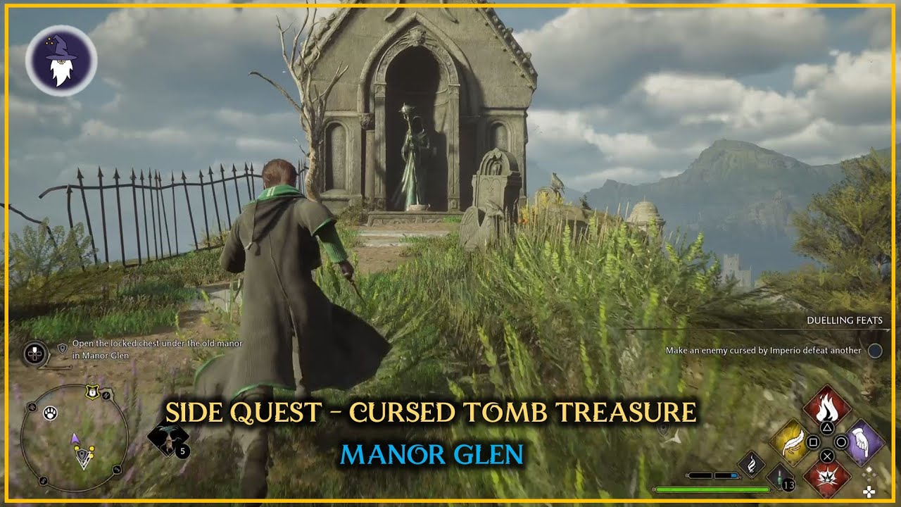 HOGWARTS LEGACY - SIDE QUEST: CURSED TOMB TREASURE [Full Walkthrough]