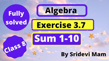 8th tn maths chapter 3 algebra exercise 3.7 fully solved 8th std full book new syllabus 8th std tn