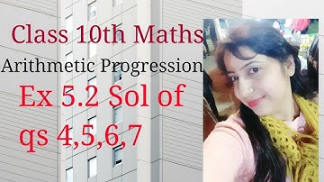 Mathematics class 10/chapter 5 Arithmetic Progression exercise 5.2 solution of questions 4,5,6