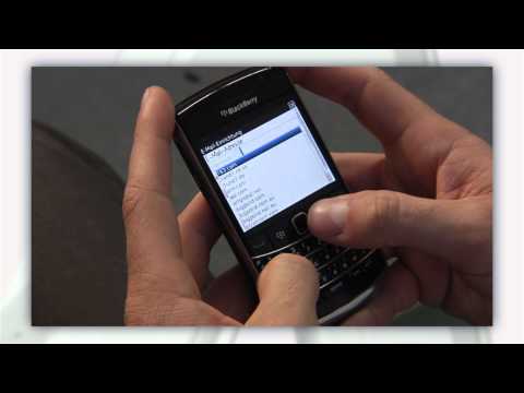 A1.net E-Mail Adresse auf dem BlackBerry Bold einrichten