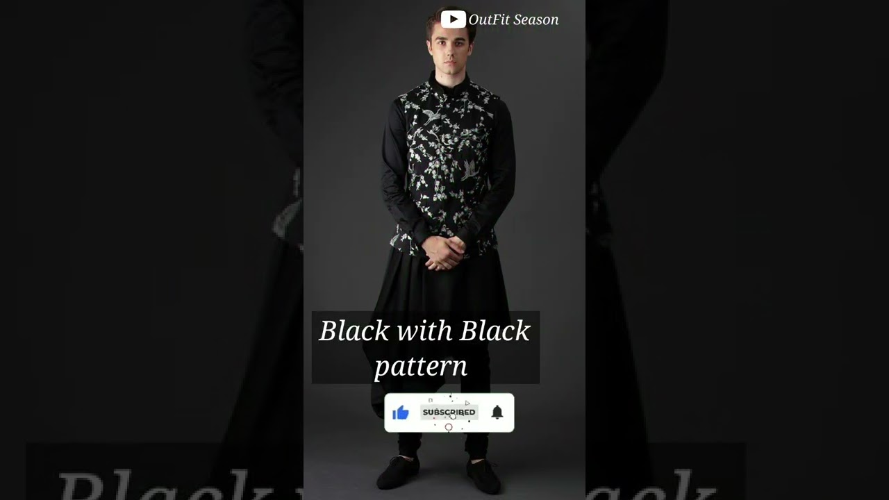Best pair of jacket with Black Kurta Pajama 