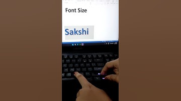 Changing Font Size 👍🏻_ Try This Shortcut In MS Word!#shorts #shortcutkeys #msword #keybordshortcut