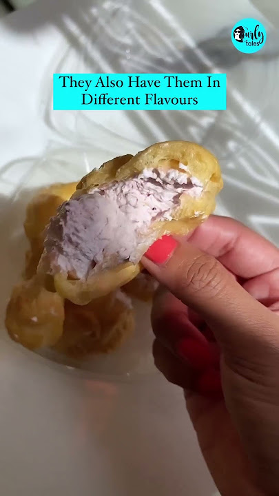 Iconic Habib Bakery Cream Puffs In Dubai 🤤 | Curly Tales ME #shorts