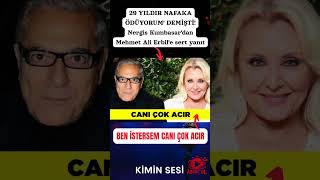 29 Yildir Nafaka Ödüyorum Demi̇şti̇ Nergis Kumbasardan Mehmet Ali Erbile Sert Yanıt