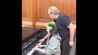 Hans Zimmer & Billie Eilish play piano together