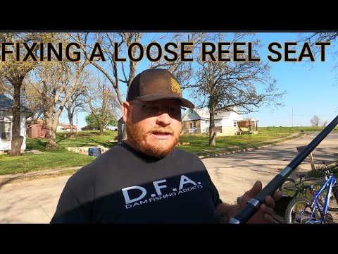 How to repair a loose fishing reel seat. 