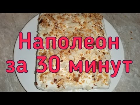 Торт НАПОЛЕОН за 30 минут без раскатки коржей из 3 ингредиентов. Быстро и вкусно готовим дома.