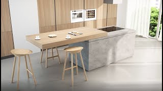 BREAKFAST TOP Sliding Kitchen Island Extension | BOX15