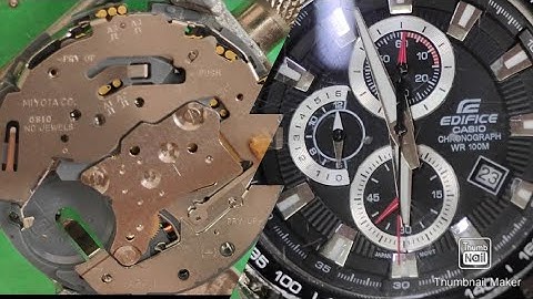 Assembly and Disassembly of Miyota cal.0s10 service of Casio edifice