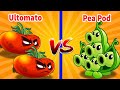 Ultomato VS Pea Pod - Which Plant Do You See More Powerful? PvZ 2 Tournament