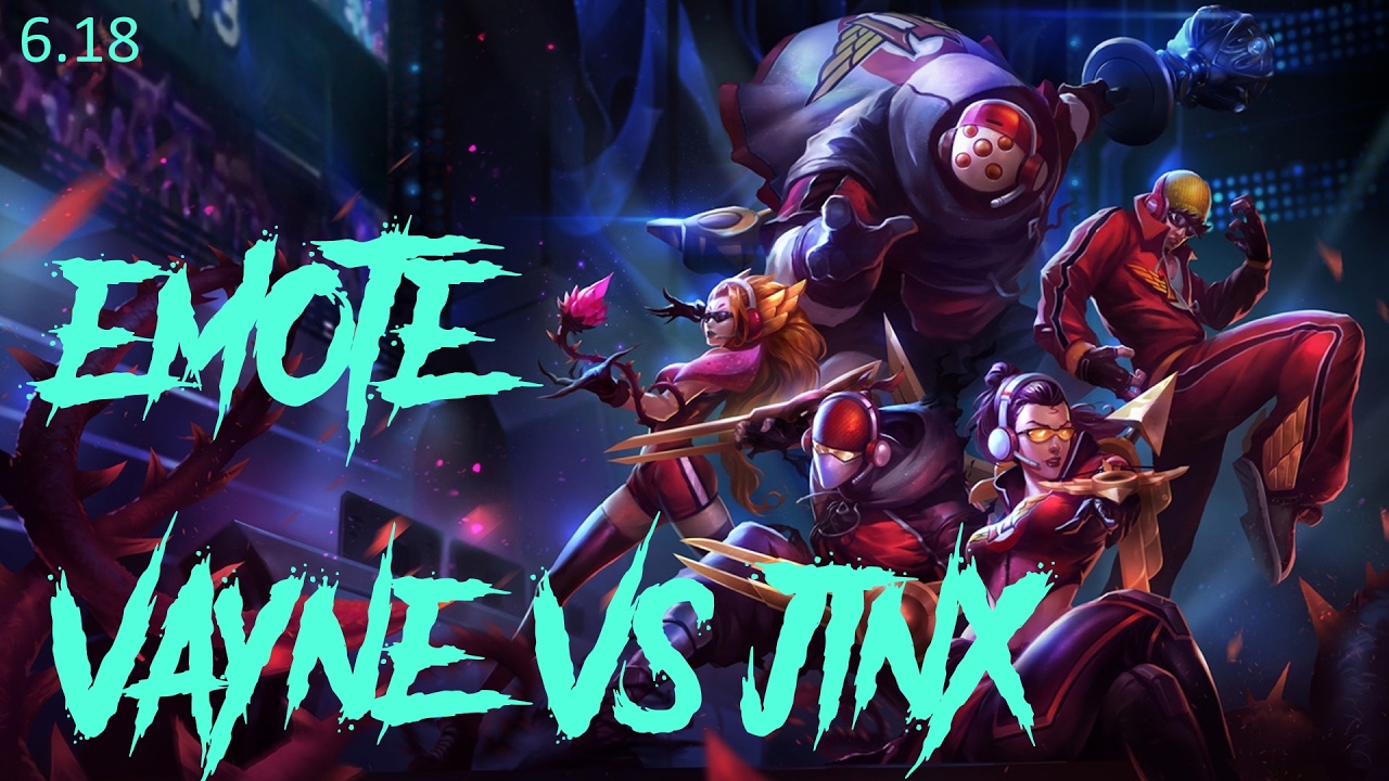 Emote Vayne vs Jinx ADC [Patch 6.19]