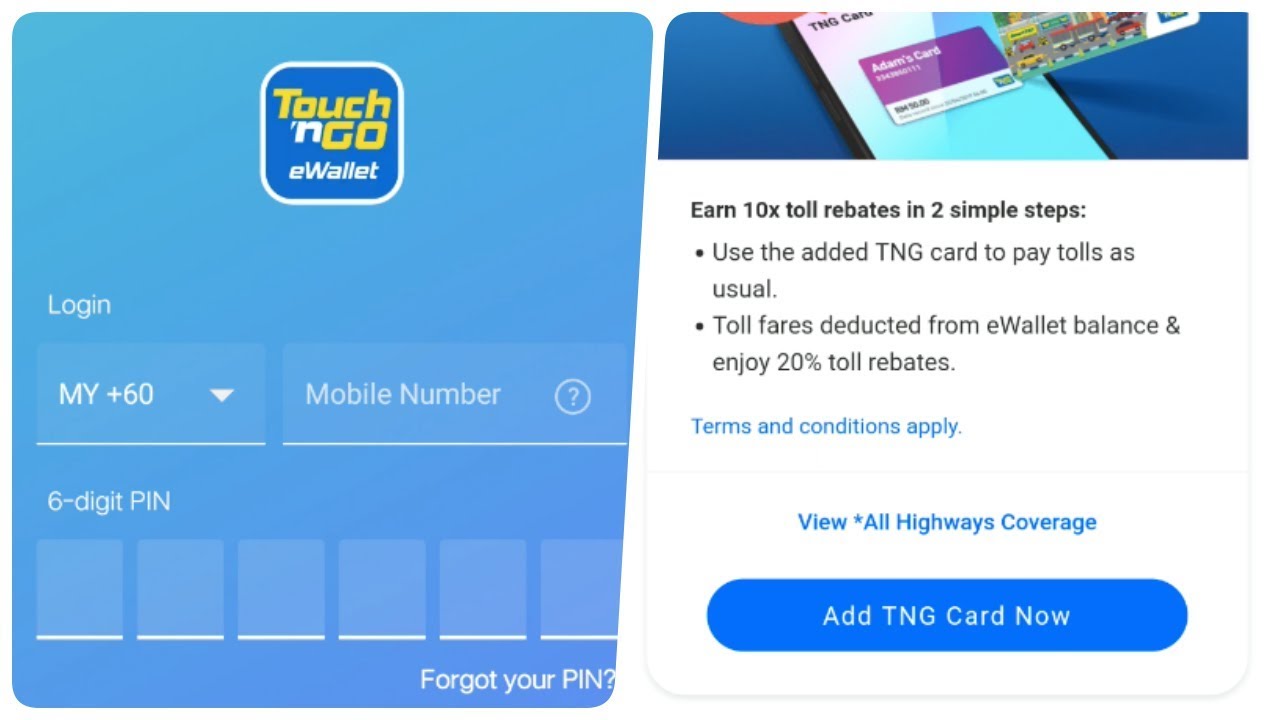 Touch N Go Ewallet Malaysia Register First Time Youtube