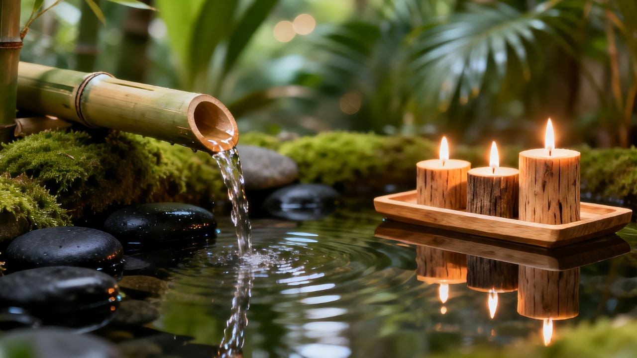 Relaxing Music + Soothing Water Sounds🌸 Relieve Stress & Anxiety, Mind Body, Deep Sleep 😴