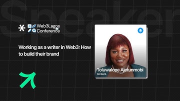 Working as a writer in Web3; How to build their brand - Toluwalope Ajetunmobi
