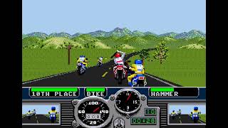 Gameplay snippet : Road Rash : Grass Valley : Mega drive screenshot 4