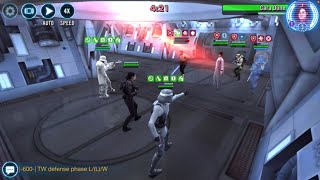 SWGoH 3v3 counter Iden et all vs. Mon Mothma in under 60 seconds