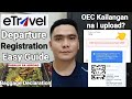 Latest etravel departure card registration  customs declaration tutorial pabalik sa abroad may bago