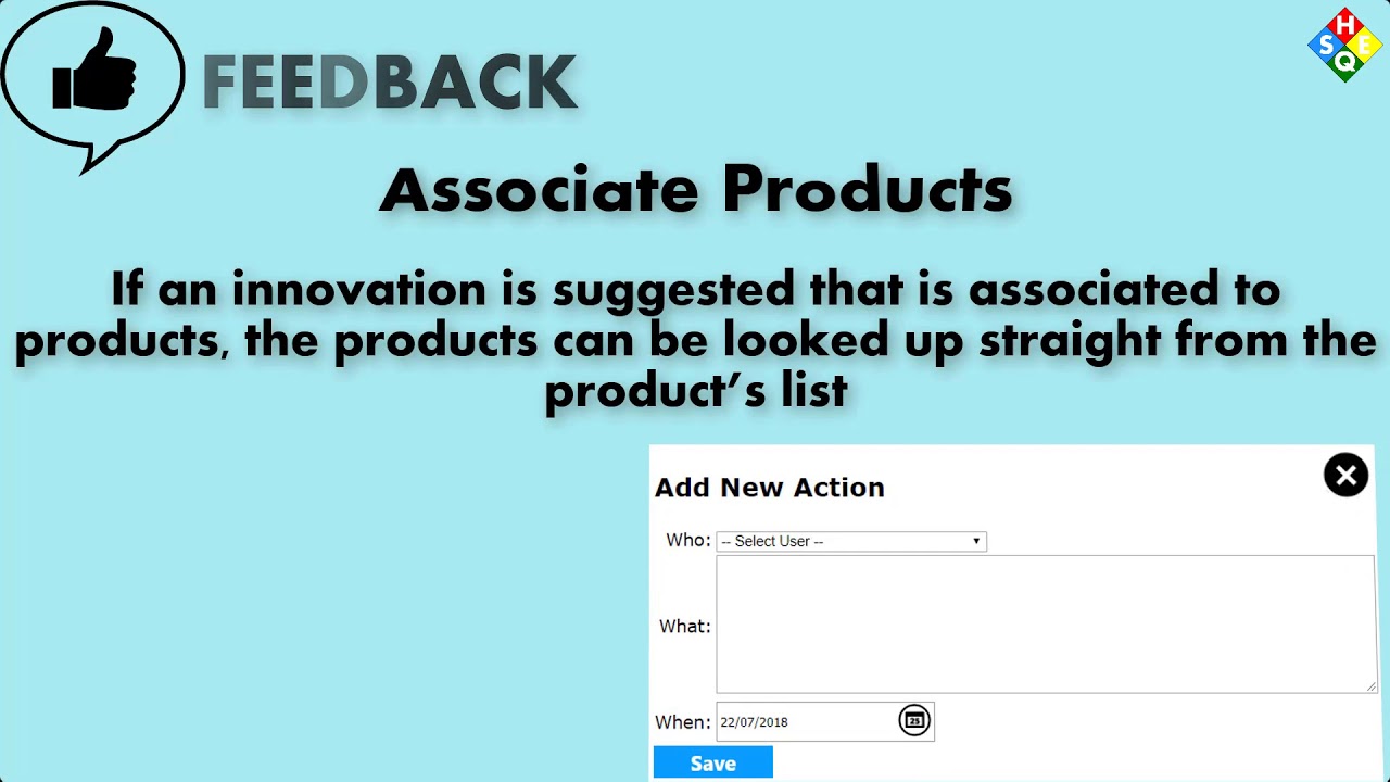 Feedback Module | SHEQ Management | SHEQsys
