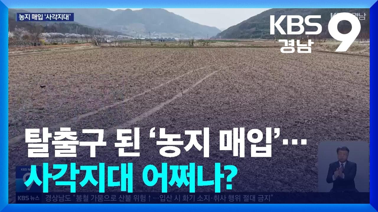 탈출구 된 ‘농지 매입’…사각지대 어쩌나? / KBS  2026.04.03.