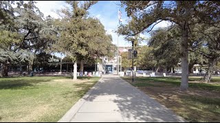 【4K】1st Street (Davis Station to Memorial Union) - Davis California Morning Walk
