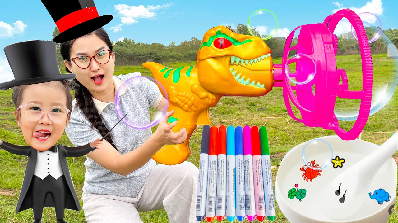 Changcady và bạn Nhím trổ lài biểu diễn các màn ảo thuật thú vị