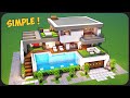 Cara Membuat Rumah Modern Simple 3 Lantai ! || Minecraft Modern Pt.84