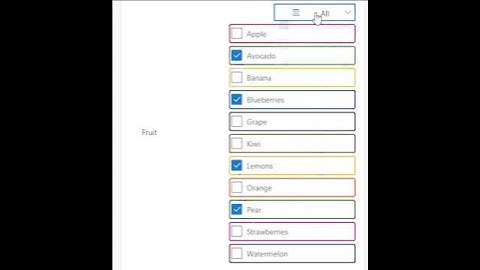 MultiSelect Checkbox