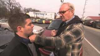 TV reporter punched by old man
