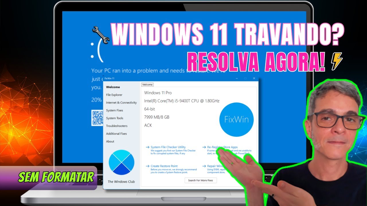 💥Windows 10/11 Travando? Resolva AGORA sem FORMATAR! Fácil e Rápido⚡