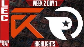 XL vs OG Highlights | LEC Summer 2020 W2D1 | Excel vs Origen
