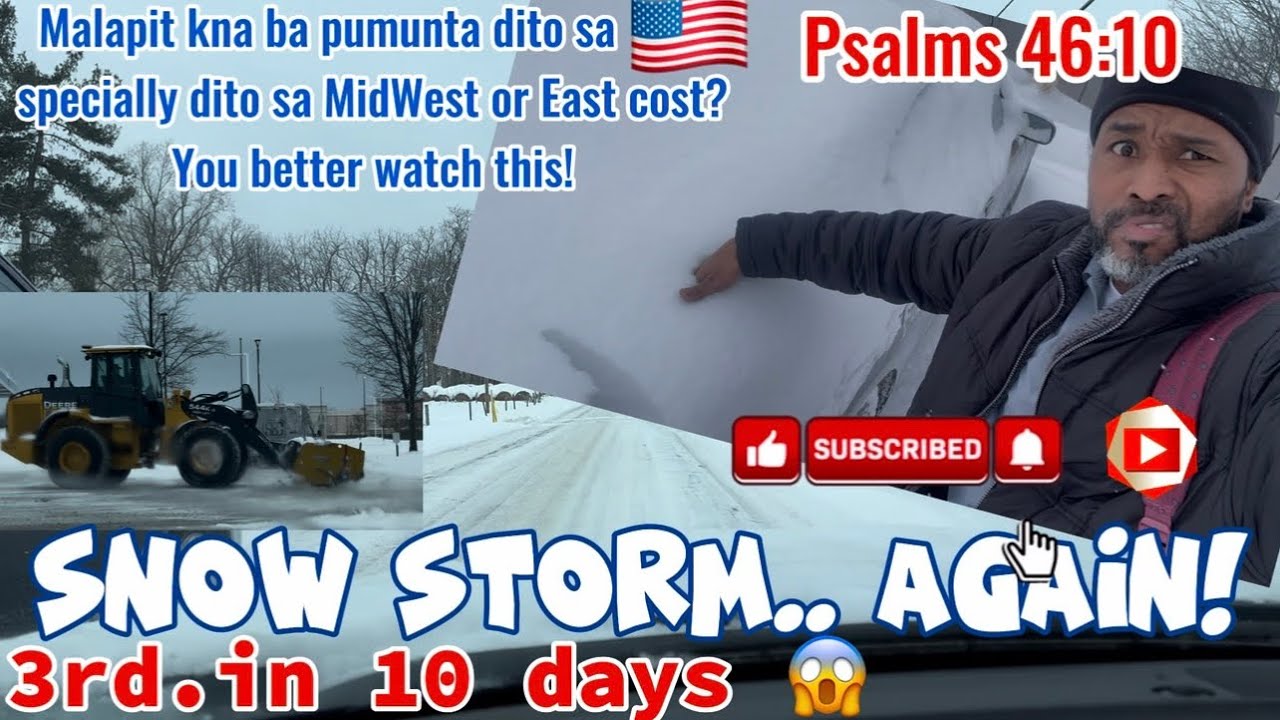 3x Snow Storm in 10 days 🥶 | Kapal ng Nyebe | Buhay Amerika 🇺🇸 | #ThankYouLord 🙏🏾❤️