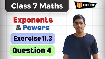 Class 7 Maths | Q4 Ex 11.3 | Exponents & Powers