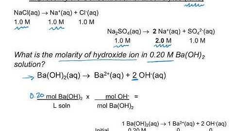 4.5 Concentrations of Solutions