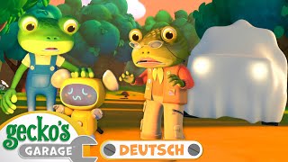 Gespenstisches Camping! | 90-minütige Zusammenstellung｜Geckos Garage Deutsch｜LKW für Kinder 🦎🛠️
